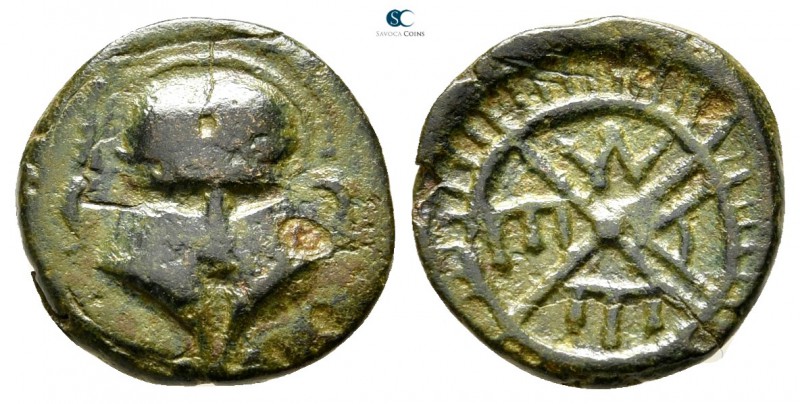 Thrace. Mesambria 325-175 BC. 
Bronze Æ

12mm., 1,23g.



fine