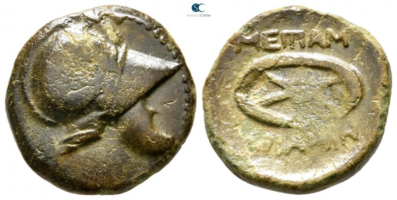 Thrace. Mesambria 300-250 BC. 
Bronze Æ

20mm., 5,79g.



very fine