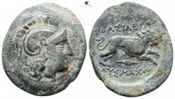 Kings of Thrace. Uncertain mint. Lysimachos circa 305-281 BC. Bronze Æ