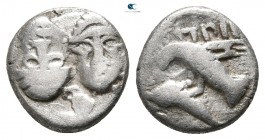 Moesia. Istros 400-350 BC. Diobol AR