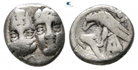 Moesia. Istros 400-350 BC. Obol AR