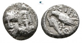 Moesia. Istros 400-350 BC. Hemiobol AR