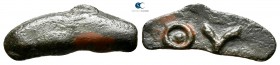 Scythia. Olbia circa 437-410 BC. Cast dolphin Æ