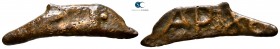 Scythia. Olbia circa 437-410 BC. Cast dolphin Æ