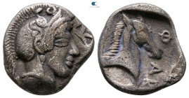 Thessaly. Pharsalos circa 440 BC. Hemidrachm AR