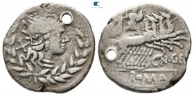 Cn. Gellius 138 BC. Rome. Denarius AR