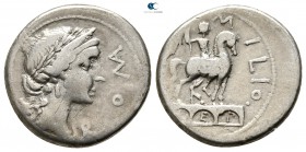 Mn. Aemilius Lepidus 114-113 BC. Rome. Denarius AR