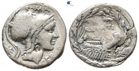 Q. Lutatius Cerco 109-108 BC. Rome. Denarius AR