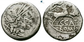 M. Porcius Cato 89 BC. Rome. Denarius AR