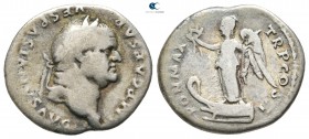 Vespasian AD 69-79. "Judaea Capta" issue
O. Rome. Denarius AR