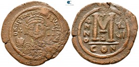 Justinian I. AD 527-565. Constantinople. Follis Æ