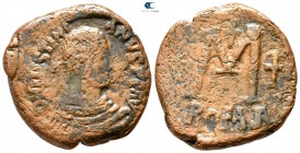 Justinian I. AD 527-565. Rome. Follis Æ