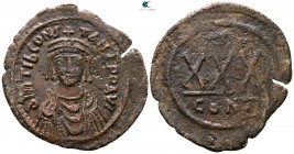 Tiberius II Constantine AD 578-582. Constantinople. 3/4 Follis Æ