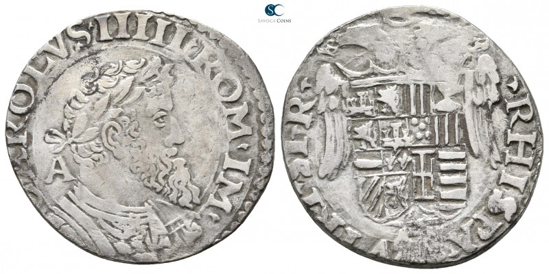 Italy. Napoli (Naples) mint. Napoli (Regno). Carlo I di Spagna (Carlo V, Sacro R...