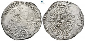 Italy. Napoli (Naples) mint. Napoli (Regno). Filippo II di Spagna AD 1554-1598. Dated AD 1572. Tarì AR