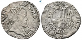 Italy. Napoli (Naples) mint. Napoli (Regno). Filippo II di Spagna AD 1554-1598. Tarì AR