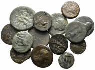 Lot of ca. 15 greek bronze coins / SOLD AS SEEN, NO RETURN!<br><br>very fine<br><br>