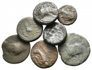 Lot of ca. 7 greek bronze coins / SOLD AS SEEN, NO RETURN!<br><br>nearly very fine<br><br>