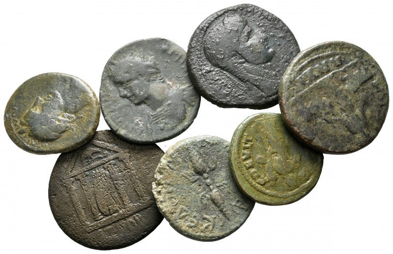 Lot of ca. 7 roman provincial bronze coins / SOLD AS SEEN, NO RETURN!

nearly ...