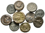 Lot of ca. 10 roman provincial bronze coins / SOLD AS SEEN, NO RETURN!<br><br>very fine<br><br>