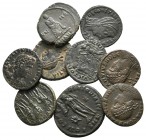 Lot of ca. 9 roman bronze coins / SOLD AS SEEN, NO RETURN!<br><br>good very fine<br><br>