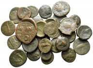 Lot of ca. 30 ancient bronze coins / SOLD AS SEEN, NO RETURN!<br><br>nearly very fine<br><br>