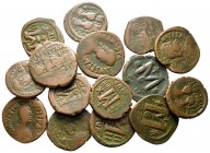 Lot of ca. 15 byzantine bronze coins / SOLD AS SEEN, NO RETURN!
<br><br>good very fine<br><br>