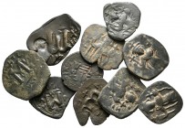 Lot of ca. 10 byzantine bronze coins / SOLD AS SEEN, NO RETURN!<br><br>very fine<br><br>