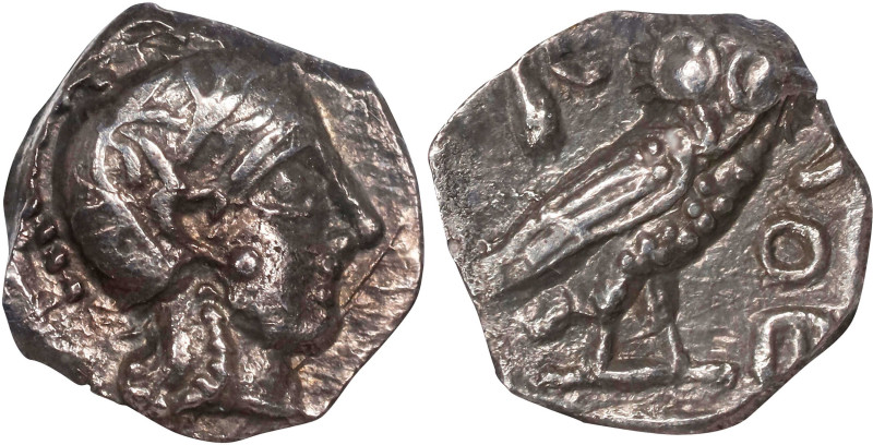 PHILISTIA. Gaza. AR Hemiobol, ca 5th-4th Century B.C. NGC AU.
HGC-10, 557. Imit...