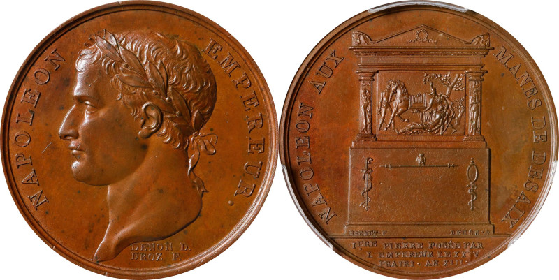 FRANCE. Napoleon I/Tomb of General Desaix Bronze Medal, Year XIII (1805). Paris ...