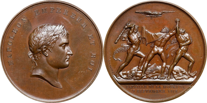 FRANCE. Napoleon I/Battle of Moscow Bronze Medal, 1812. Paris Mint. UNCIRCULATED...