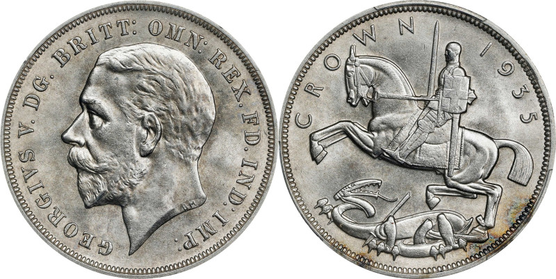 GREAT BRITAIN. Crown, 1935. London Mint. George V. PCGS MS-64.
S-4048; KM-842....