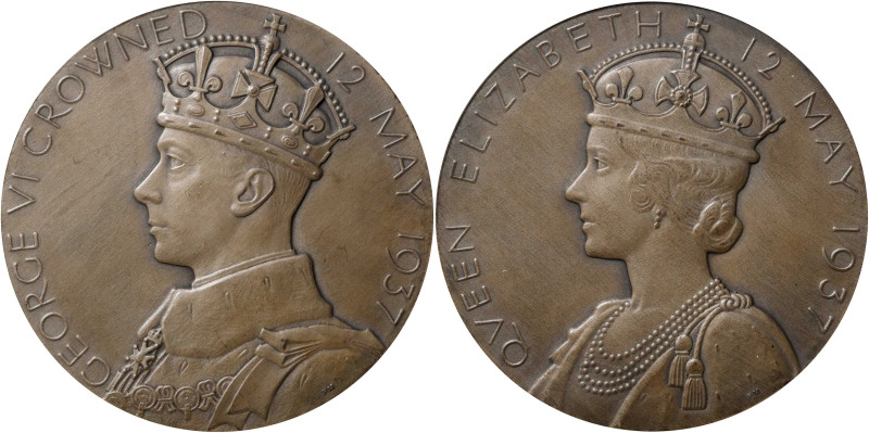 GREAT BRITAIN. Coronation of George VI & Elizabeth Silver Medal, 1937. London Mi...