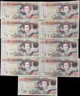 EAST CARIBBEAN STATES. Lot of (9). Eastern Caribbean Central Bank. 20 Dollars, ND (2003). P-44d, 44g, 44k, 44l, 44m, 44u & 44v. Uncirculated.

Estim...