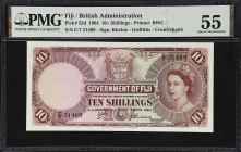 FIJI. Government of Fiji. 10 Shillings, 1964. P-52d. PMG About Uncirculated 55.

Estimate: $300.00- $500.00