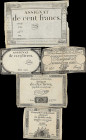 FRANCE. Lot of (5). Republique Francaise & Domaines Nationaux. Mixed Denomination, 1791-95. P-A51, A54, A55, A76 & A78.

Estimate: $100.00- $150.00