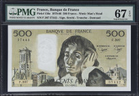 FRANCE. Banque de France. 500 Francs, 1984. P-156e. PMG Superb Gem Uncirculated 67 EPQ.

Estimate: $100.00- $200.00