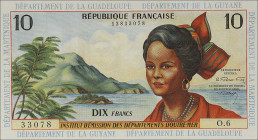 FRENCH ANTILLES. Institut d'Emission des Departements d'Outre-Mer. 10 Francs, ND (1964). P-8b. About Uncirculated.

Estimate: $100.00- $200.00