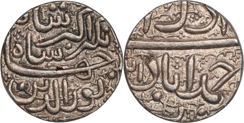 INDIA. Mughal Empire. Rupee, AH 1021 Year 7 (1612). Ahmadabad Mint. Jahangir. PC...