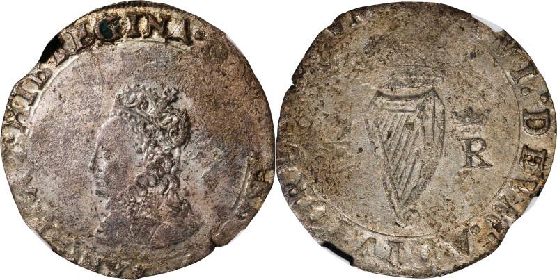 IRELAND. 4 Pence, ND (1558). London Mint. Elizabeth I. NGC AU-55.
S-6504. Weigh...