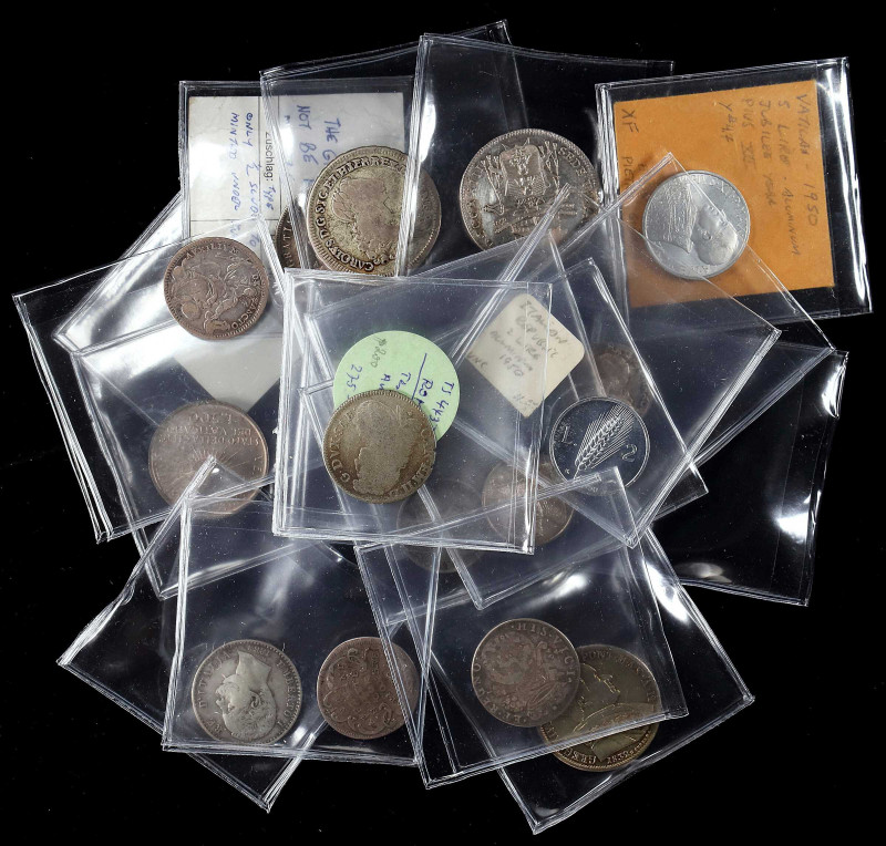 ITALY. Group of Silver Minors (20 Pieces), 1669-1974. Grade Range: FINE to UNCIR...