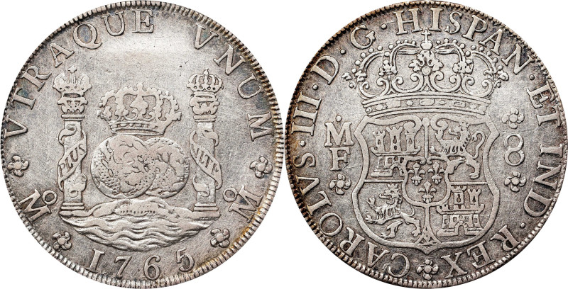 MEXICO. 8 Reales, 1765-Mo MF. Mexico City Mint. Charles III. PCGS Genuine--Clean...