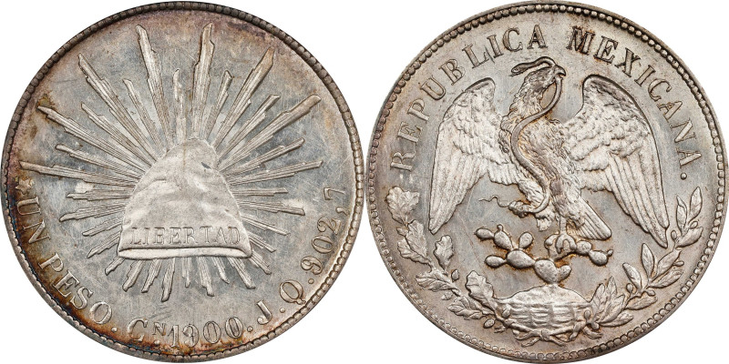 MEXICO. Peso, 1900-Cn JQ. Culiacan Mint. PCGS MS-62.
KM-409.

Estimate: $275