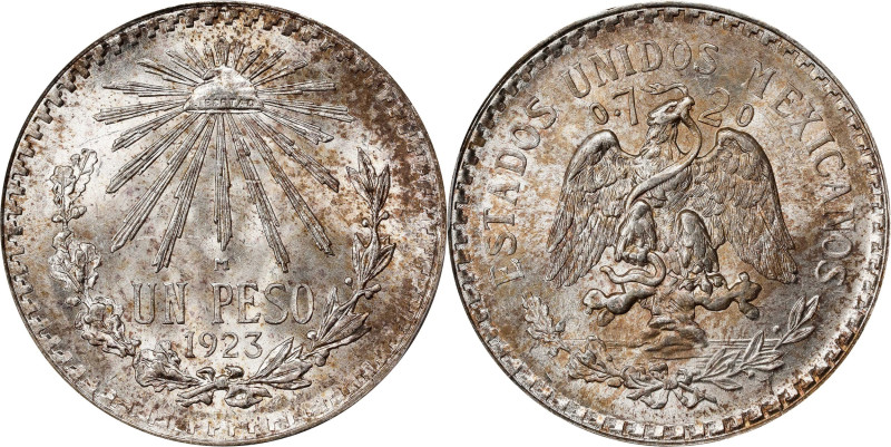 MEXICO. Peso, 1923-M. Mexico City Mint. PCGS MS-63.
KM-455.

Estimate: $90