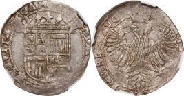 NETHERLANDS. Kampen. 6 Stuivers (Arendschelling), ND (1612-19). Matthias I. NGC AU-58.
KM-22.

Estimate: $100.00- $200.00