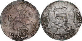 NETHERLANDS. Kampen. Ducaton (Silver Rider), 1669. NGC AU-53.
Dav-4945; KM-61.1; Delm-1039.
To view all items from an Old Brooklyn Collection, click...