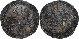 NETHERLANDS. Zwolle. Ducaton (Silver Rider), 1668. NGC AU Details--Corrosion.
Dav-4947; KM-65.1.
To view all items from an Old Brooklyn Collection, ...