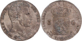 NETHERLANDS. 3 Gulden, 1820. Utrecht Mint. William I. NGC AU Details--Cleaned.
Dav-233; KM-49; Shulman-242. The KEY DATE in the series.

Estimate: ...