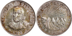 NICARAGUA. Cordoba, 1912-H. Birmingham (Heaton) Mint. PCGS AU-55.
KM-16.

Estimate: $200.00- $300.00