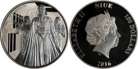 NIUE. 100 Dollars (Kilo), 2016. New Zealand (Aukland) Mint. NGC PROOF-70 Ultra Cameo.
One of the first 200 struck. Star Wars series: Darth Vader.

...